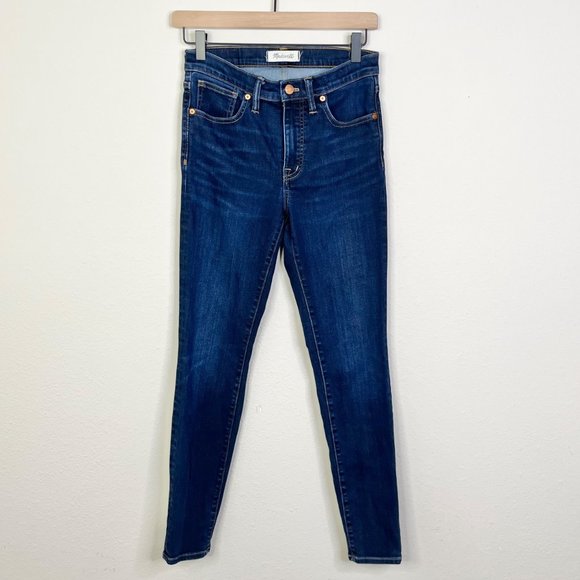 Madewell Women’s 9" High-Rise Skinny Jeans Size 27 Tencel Denim F8990 Blue - Picture 4 of 12